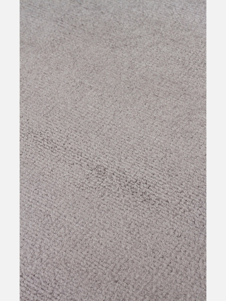 Oushak Plain %100 Naturel Düz Renk El Emeğiyle Özel Tezgahlarda Üretilen Viskon Uşak Halısı PLNDGREY - Carpetdocia