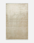 Oushak Plain 100% Natural Solid-Color Handcrafted Viscose Oushak Rug Made on Special Looms PLNLAT
