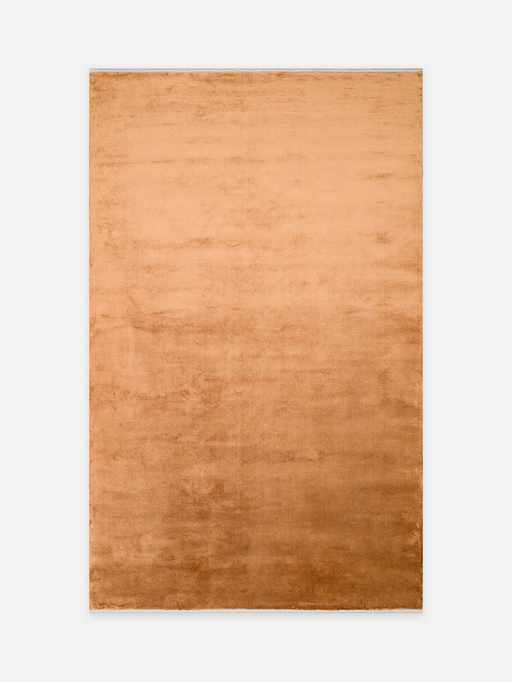 Oushak Plain %100 Naturel Düz Renk El Emeğiyle Özel Tezgahlarda Üretilen Viskon Uşak Halısı PLNTRR - Carpetdocia - kusbakisi