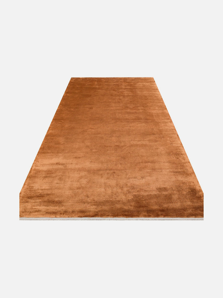 Oushak Plain %100 Naturel Düz Renk El Emeğiyle Özel Tezgahlarda Üretilen Viskon Uşak Halısı PLNTRR - Carpetdocia