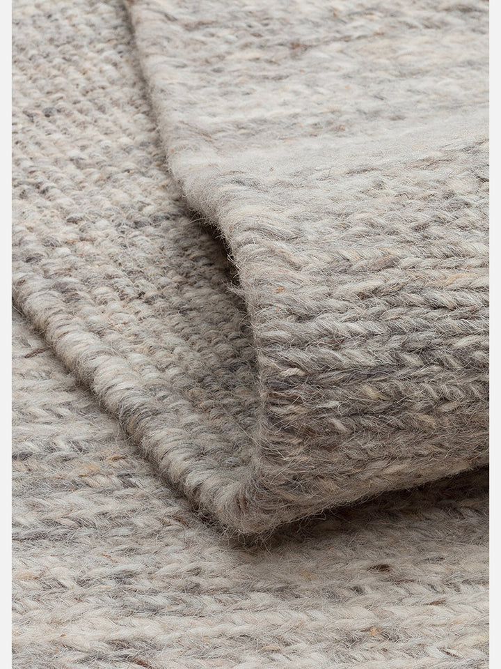 Paglia Serisi %100 Naturel Yeni Zelanda Yünü Sumak Düğümü El Dokuma Salon Oturma Odası Halı GREY - Carpetdocia