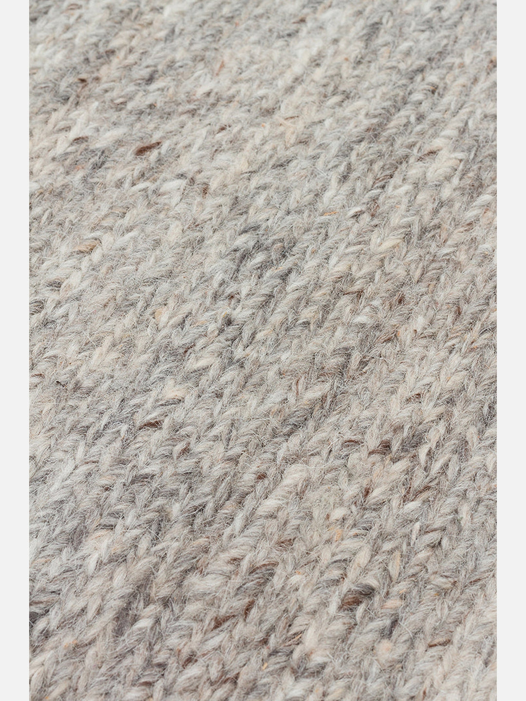 Paglia Serisi %100 Naturel Yeni Zelanda Yünü Sumak Düğümü El Dokuma Salon Oturma Odası Halı GREY - Carpetdocia