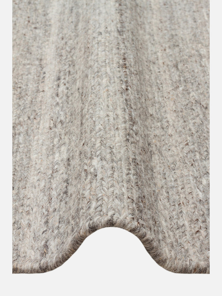 Paglia Serisi %100 Naturel Yeni Zelanda Yünü Sumak Düğümü El Dokuma Salon Oturma Odası Halı GREY - Carpetdocia
