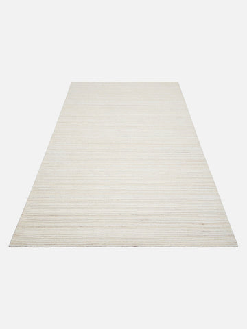 Palermo 系列羊毛与 TENCEL™ 混纺手工编织地毯 奶油色