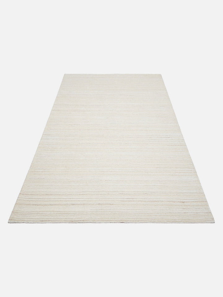Palermo 系列羊毛与 TENCEL™ 混纺手工编织地毯 奶油色
