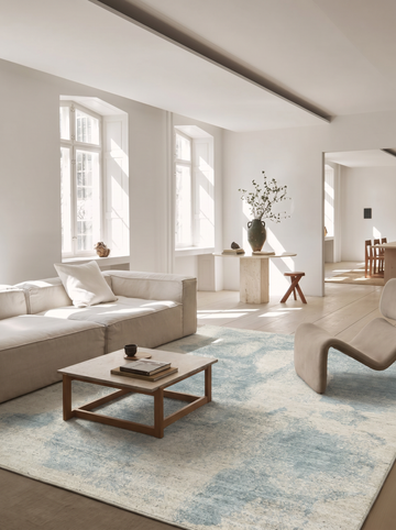 Palette Serisi El Dokuma Halı BEIGE BLUE mekan görünümü 1