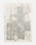 Palette Series 100% Natural Wool, Viscose and Cotton Handwoven Scandinavian Living Room Rug BEIGE GREY