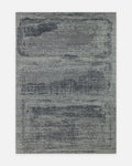 Palette Series 100% Natural Wool, Viscose and Cotton Handwoven Scandinavian Living Room Rug BLACK