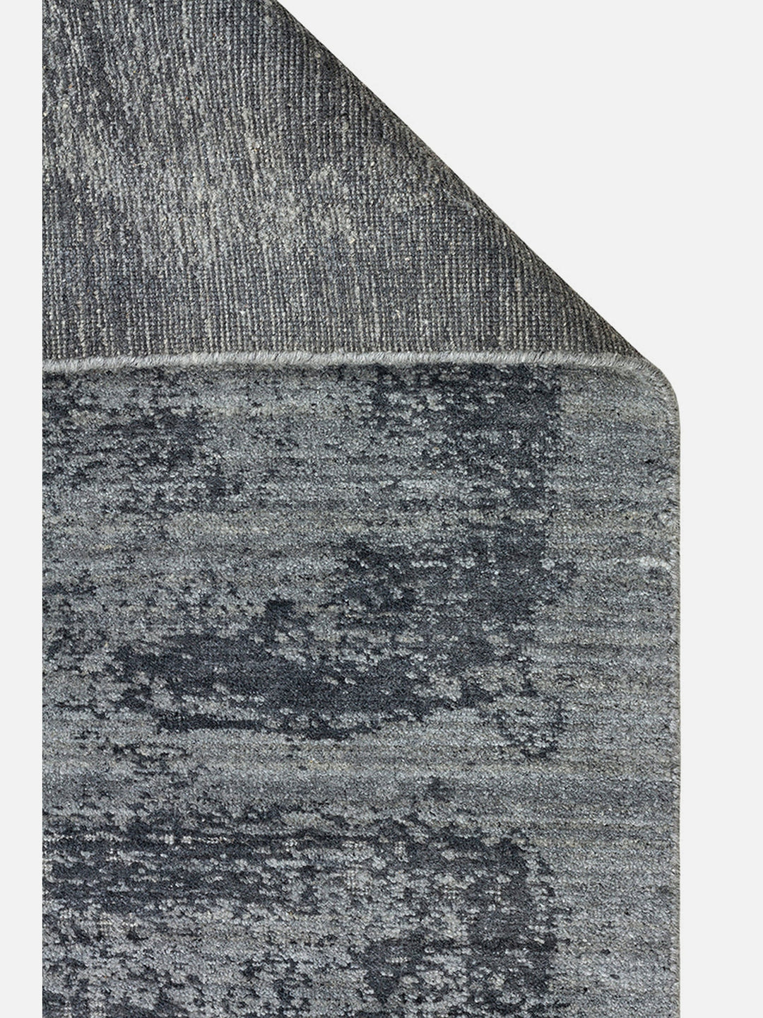 Palette Serisi %100 Naturel Yün Viskon Pamuk El Dokuma İskandinav Salon Oturma Odası Halı BLACK - Carpetdocia