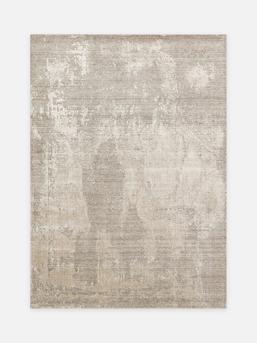 Palette Serisi %100 Naturel Yün Viskon Pamuk El Dokuma Salon Oturma Odası Halı GREY - Carpetdocia - kusbakisi