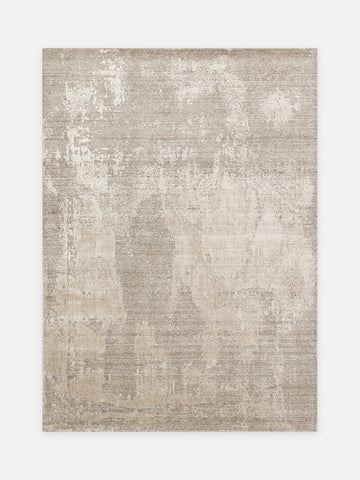 Palette Serisi %100 Naturel Yün Viskon Pamuk El Dokuma Salon Oturma Odası Halı GREY - Carpetdocia - kusbakisi
