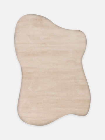 Peace Art Hav Toz Vermez Yumuşak Tuşeli Zarif Shaggy Halı 01 BEIGE - Carpetdocia - kusbakisi