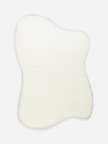 Peace Art Hav Toz Vermez Yumuşak Tuşeli Zarif Shaggy Halı 01 WHITE - Carpetdocia - kusbakisi