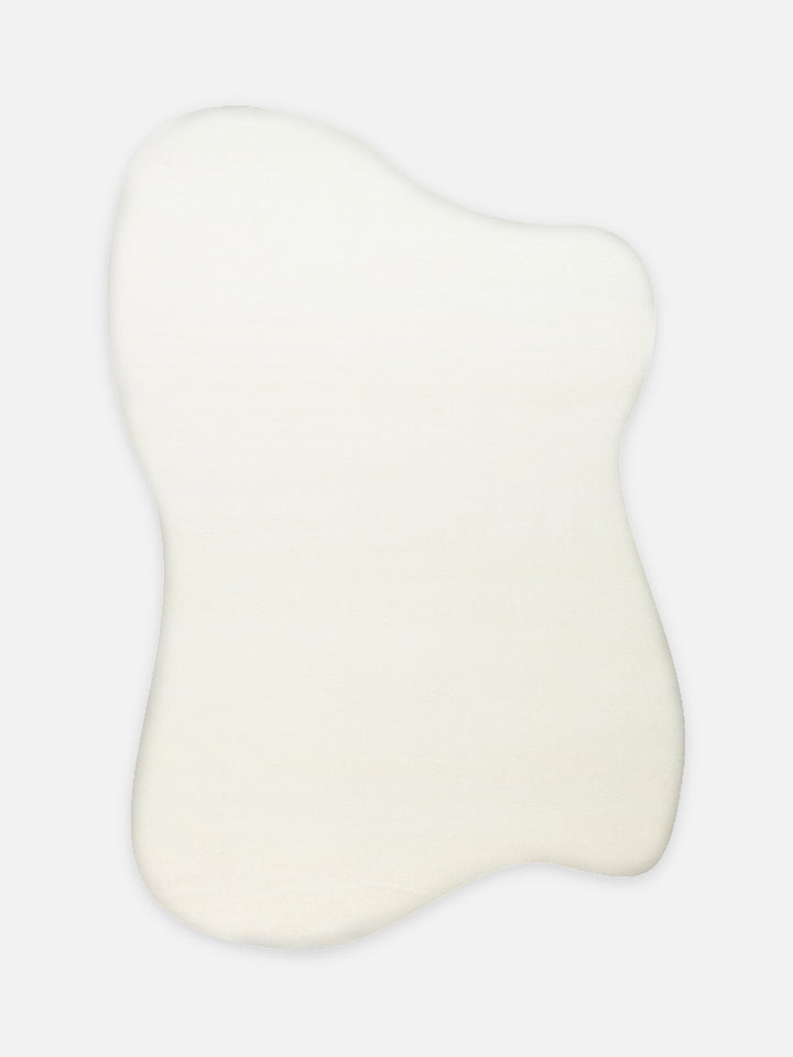 Peace Art Hav Toz Vermez Yumuşak Tuşeli Zarif Shaggy Halı 01 WHITE - Carpetdocia - kusbakisi