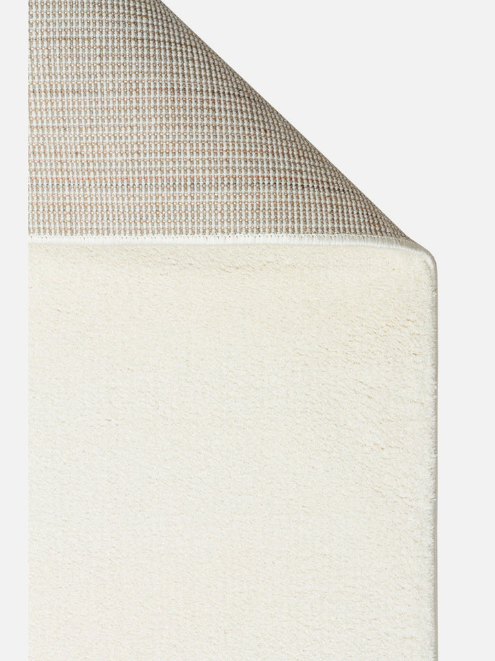 Peace Art Hav Toz Vermez Yumuşak Tuşeli Zarif Shaggy Halı 01 WHITE - Carpetdocia