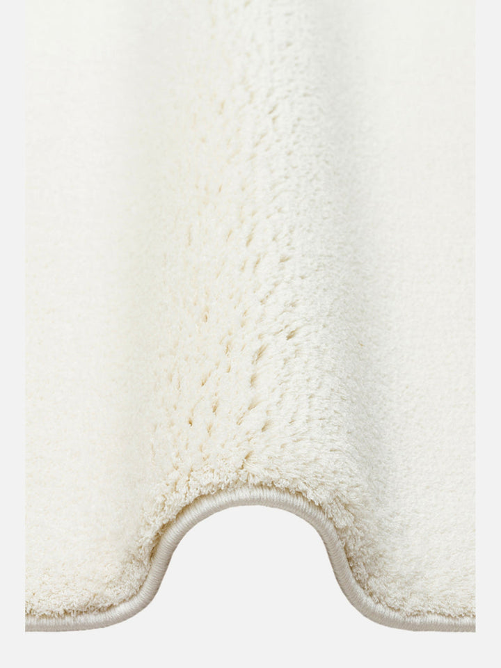 Peace Art Hav Toz Vermez Yumuşak Tuşeli Zarif Shaggy Halı 01 WHITE - Carpetdocia