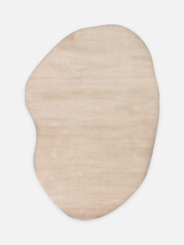 Peace Art Hav Toz Vermez Yumuşak Tuşeli Zarif Shaggy Halı 02 BEIGE - Carpetdocia - kusbakisi