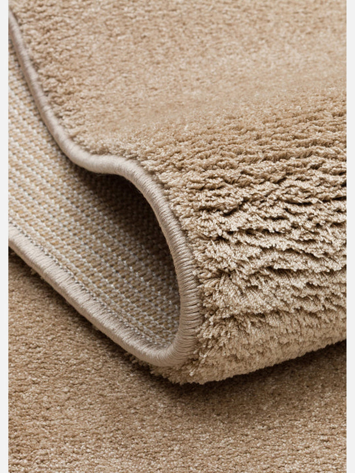 Peace Hav Toz Vermez Yumuşak Tuşeli Zarif Shaggy Halı 01 BEIGE - Carpetdocia