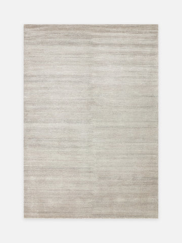 Portofino Serisi %100 Naturel Viskon Yün Pamuk El Dokuma Modern Salon Oturma Odası Halı SILVER - Carpetdocia - kusbakisi