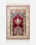 Topkapı Prayer Rug Classic Patterned High-Quality Special Shimmering Gift and Bridal Trousseau Prayer Mat 01 RED