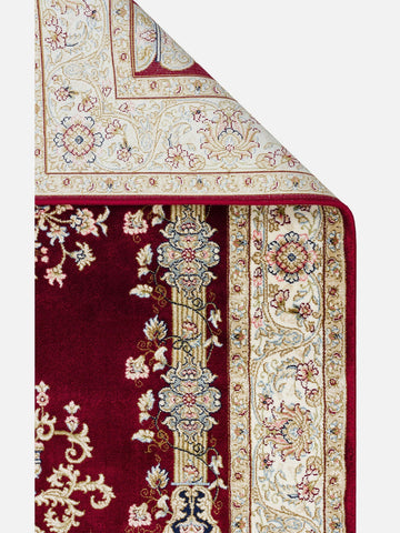 Topkapı Seccade Klasik Desenli Yüksek Kalite Özel Işıltılı Hediyelik Çeyizlik Namazlık 01 RED - Carpetdocia