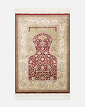Topkapı Prayer Rug Classic Patterned High-Quality Special Shimmering Gift and Bridal Trousseau Prayer Mat 02 RED