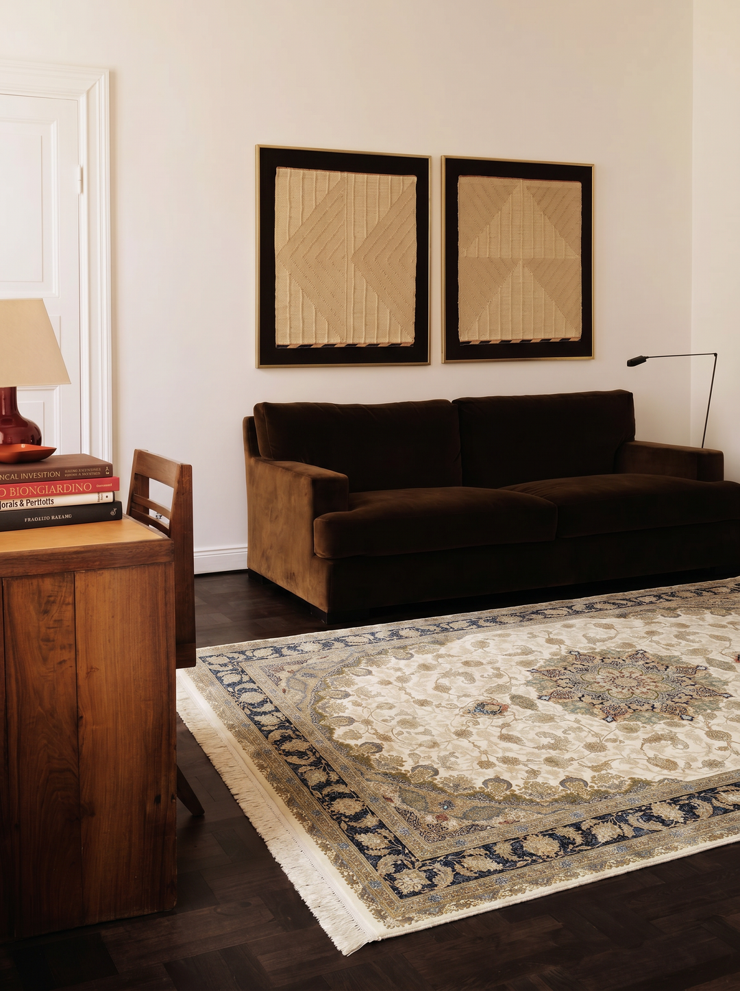 Topkapı Serisi Krem Salon Halısı mekan görünümü 1