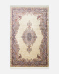 Topkapı Series High-Quality Densely Woven Classic Patterned Special Shimmering Living Room Rug 02 CREAM