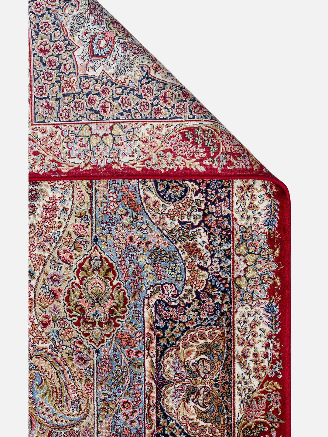 Topkapı Serisi Yüksek Kalite Sık Dokuma Klasik Desenli Özel Işıltılı Salon Halısı 02 RED - Carpetdocia
