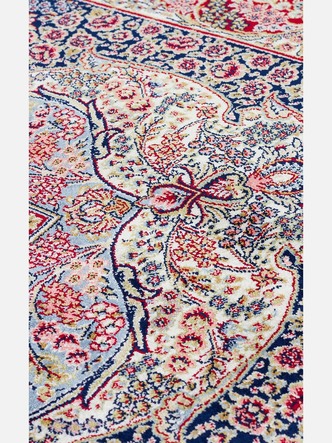 Topkapı Serisi Yüksek Kalite Sık Dokuma Klasik Desenli Özel Işıltılı Salon Halısı 02 RED - Carpetdocia