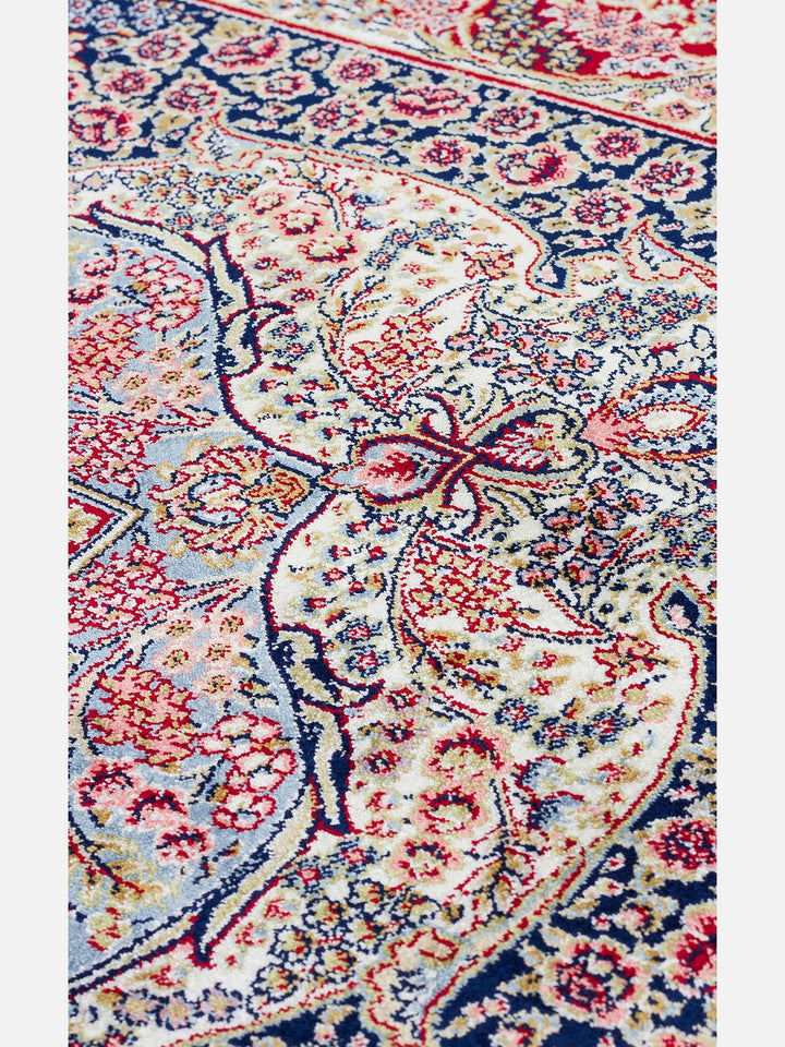 Topkapı Serisi Yüksek Kalite Sık Dokuma Klasik Desenli Özel Işıltılı Salon Halısı 02 RED - Carpetdocia
