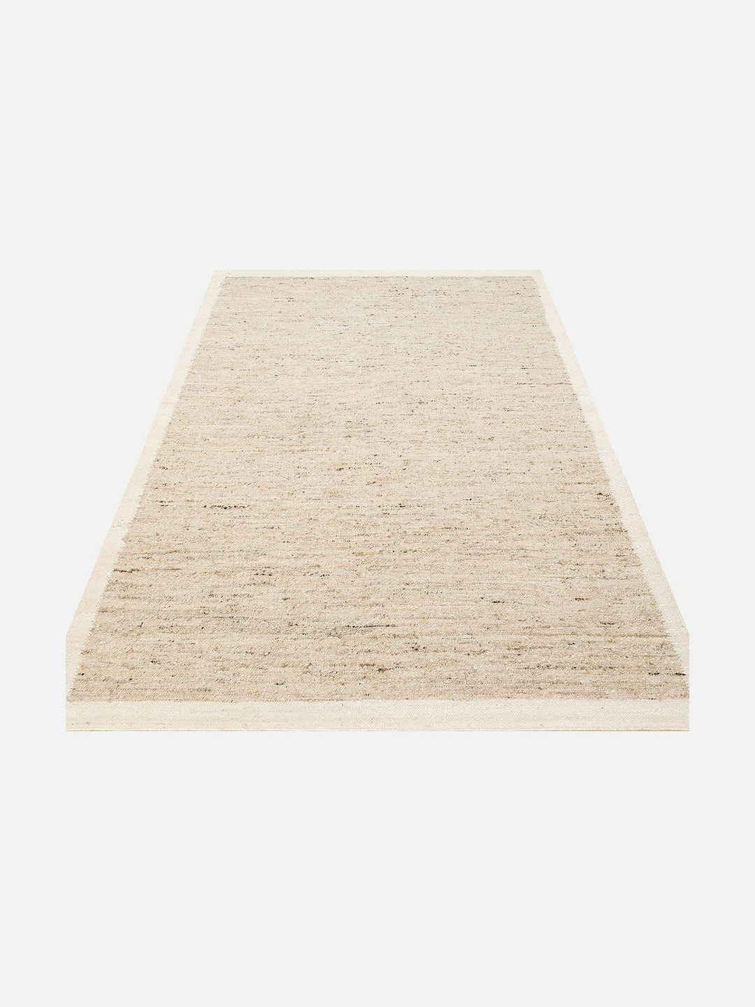 Urumchi %100 Naturel Yün Jüt Karışımı Oturma Odası Salon Koridor Mutfak El Dokuma Halı 01 GREY CREAM - Carpetdocia
