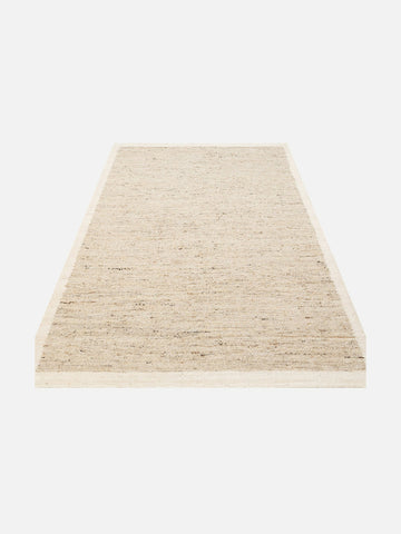 Urumchi %100 Naturel Yün Jüt Karışımı Oturma Odası Salon Koridor Mutfak El Dokuma Halı 01 GREY CREAM - Carpetdocia