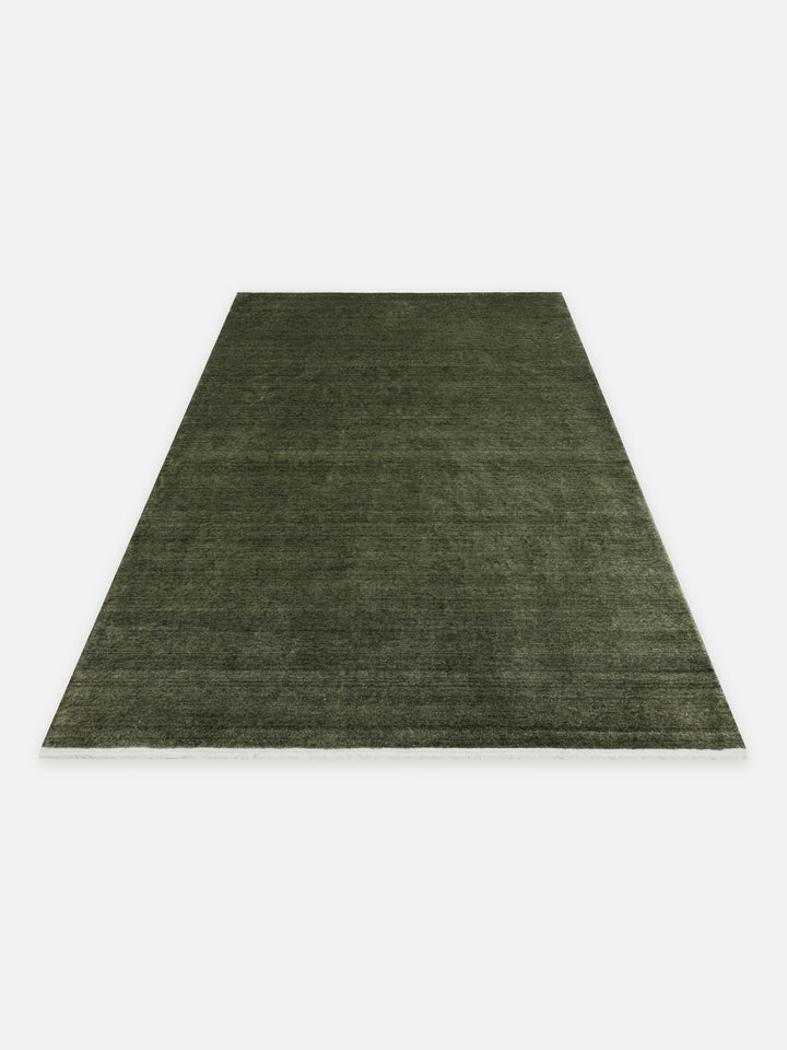 Victoria %100 TENCEL™ Lyocell El Emeği ile Üretilen Halı FOREST MOSS açılı görünüm