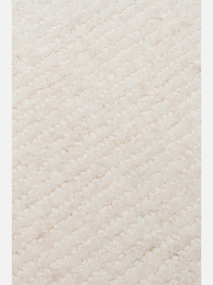Vienna Series Wool and Cotton Blend Handwoven Rug IVORY