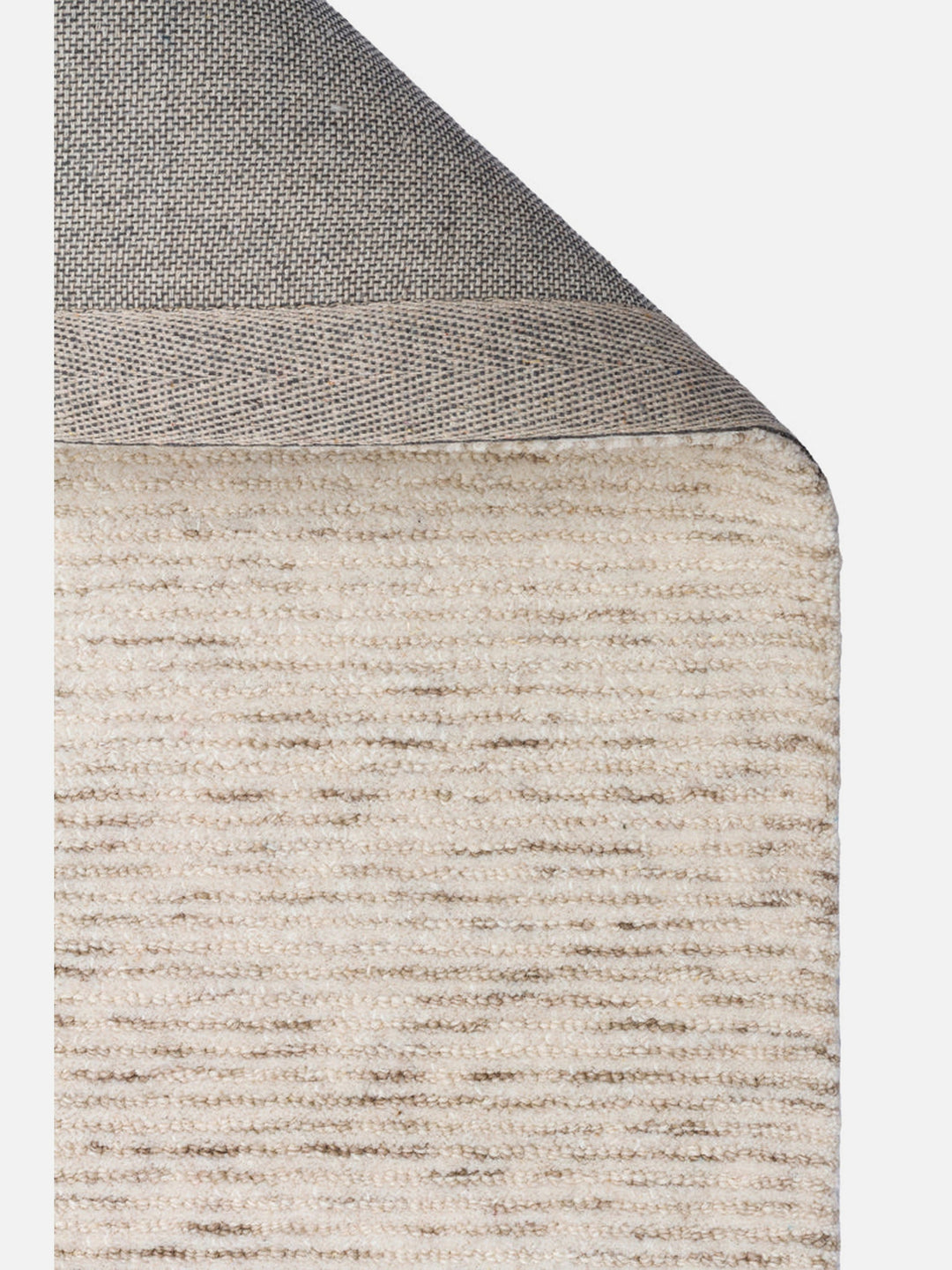 Vienna Series Wool and Cotton Blend Handwoven Rug LIGHT NATURAL