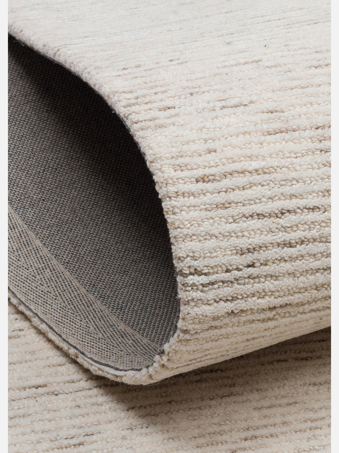 Vienna Series Wool and Cotton Blend Handwoven Rug LIGHT NATURAL
