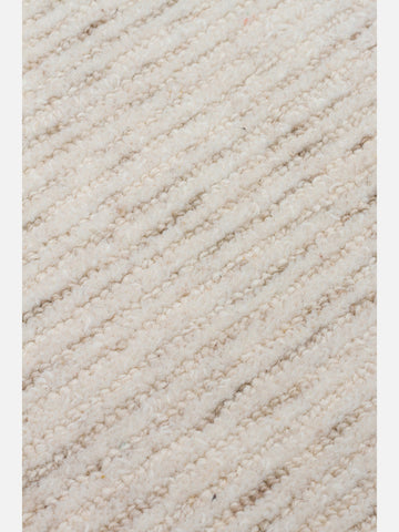 Vienna Series Wool and Cotton Blend Handwoven Rug LIGHT NATURAL