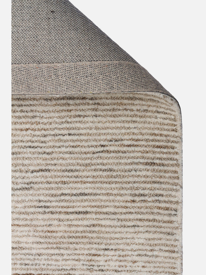 Vienna Series Wool and Cotton Blend Handwoven Rug SILVER
