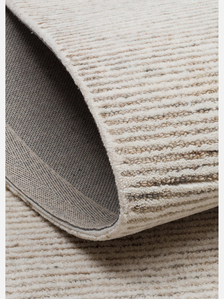 Vienna Series Wool and Cotton Blend Handwoven Rug SILVER
