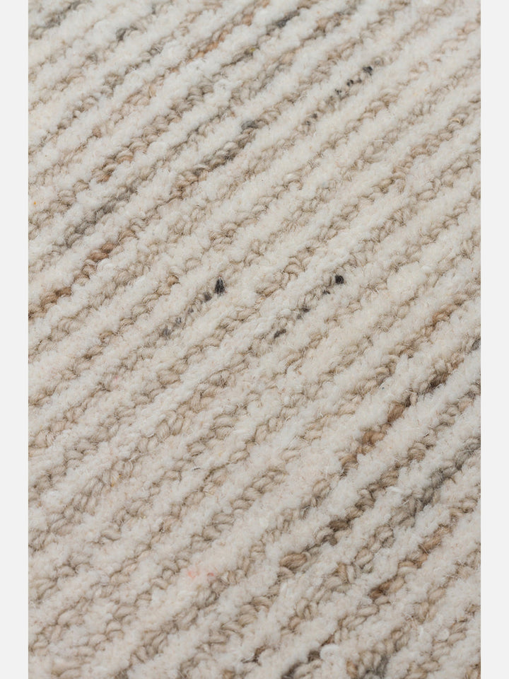 Vienna Series Wool and Cotton Blend Handwoven Rug SILVER