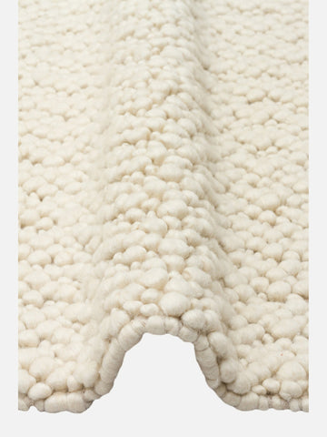 Woolstar %100 Naturel Kazak Desenli Salon Oturma Odası Koridor Antre El Dokuma Örgü Halı 06 CREAM - Carpetdocia