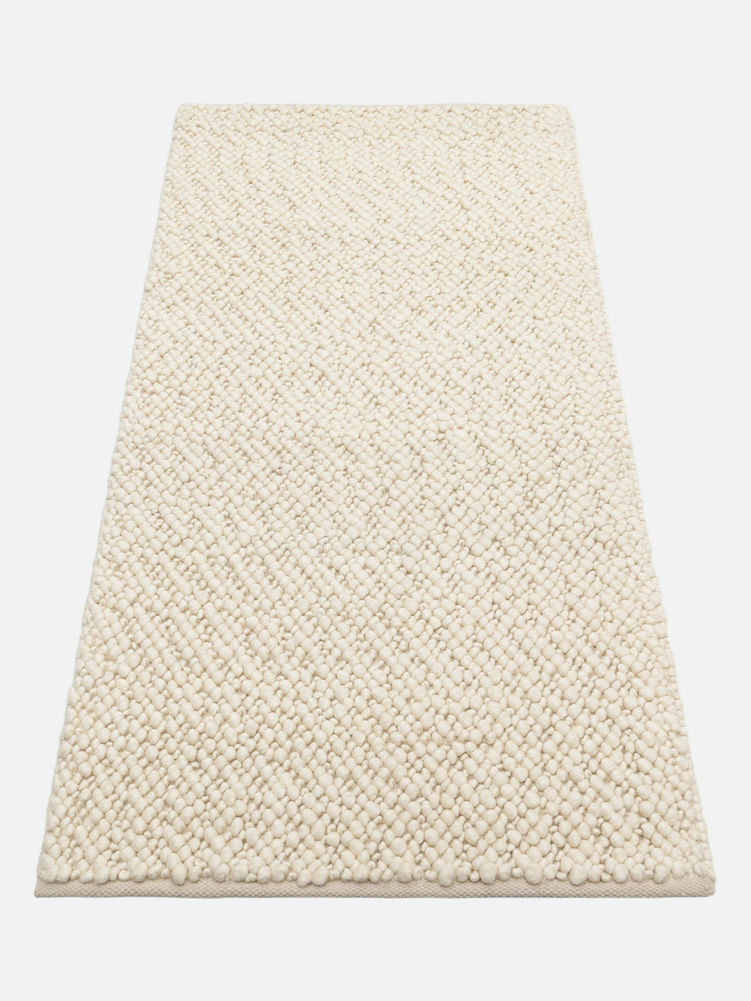 Woolstar %100 Naturel Kazak Desenli Salon Oturma Odası Koridor Antre El Dokuma Örgü Halı 06 CREAM - Carpetdocia