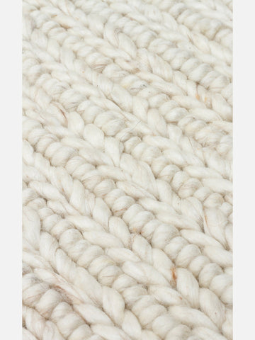 Woolstar %100 Naturel Kazak Desenli Salon Oturma Odası Koridor Antre El Dokuma Örgü Halı 07 L.BEIGE - Carpetdocia