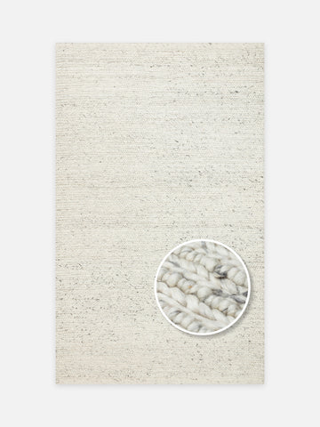 Woolstar %100 Naturel Kazak Desenli Salon Oturma Odası Koridor Antre El Dokuma Örgü Halı 07 L.GREY - Carpetdocia - kusbakisi