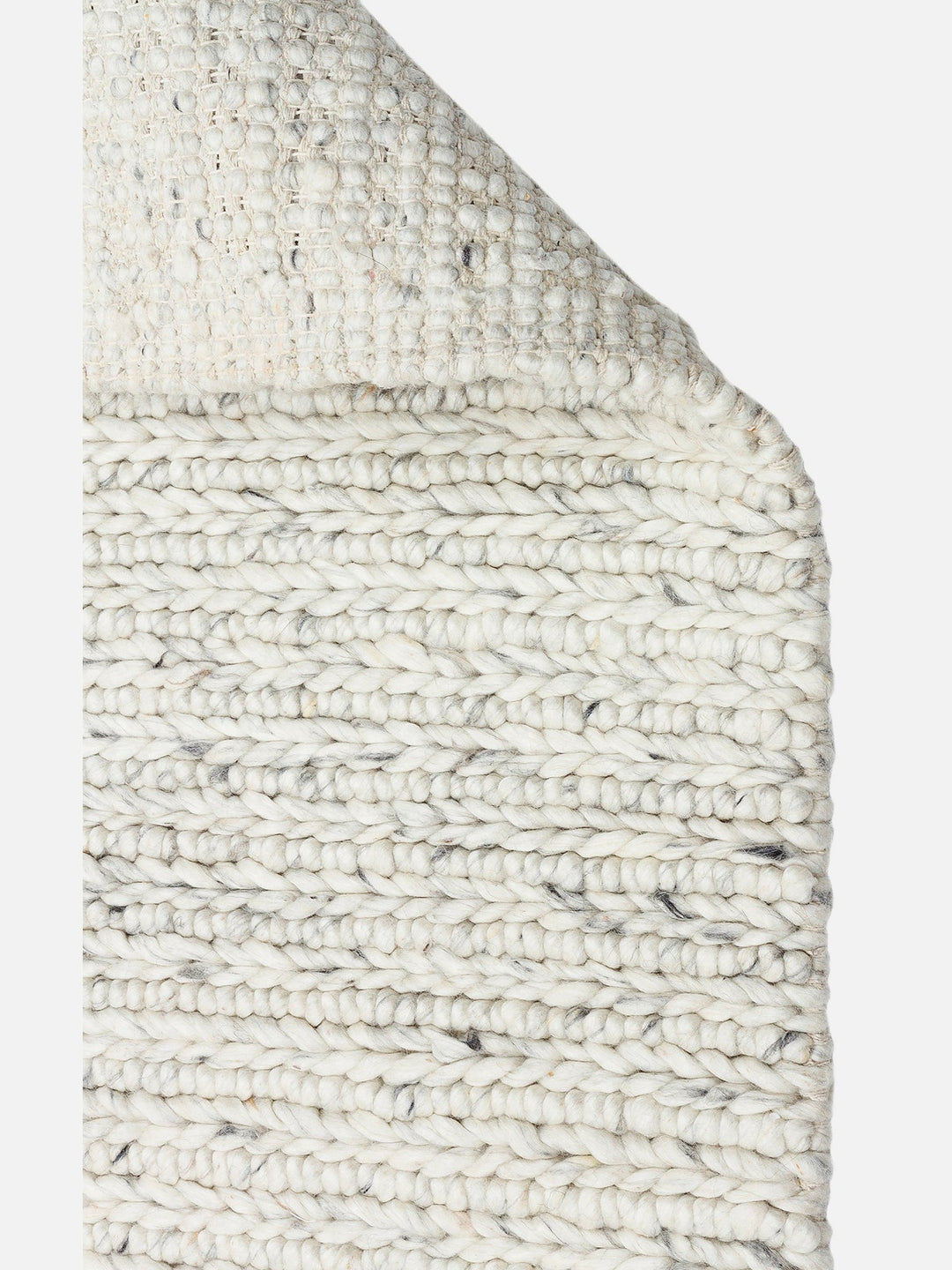 Woolstar %100 Naturel Kazak Desenli Salon Oturma Odası Koridor Antre El Dokuma Örgü Halı 07 L.GREY - Carpetdocia