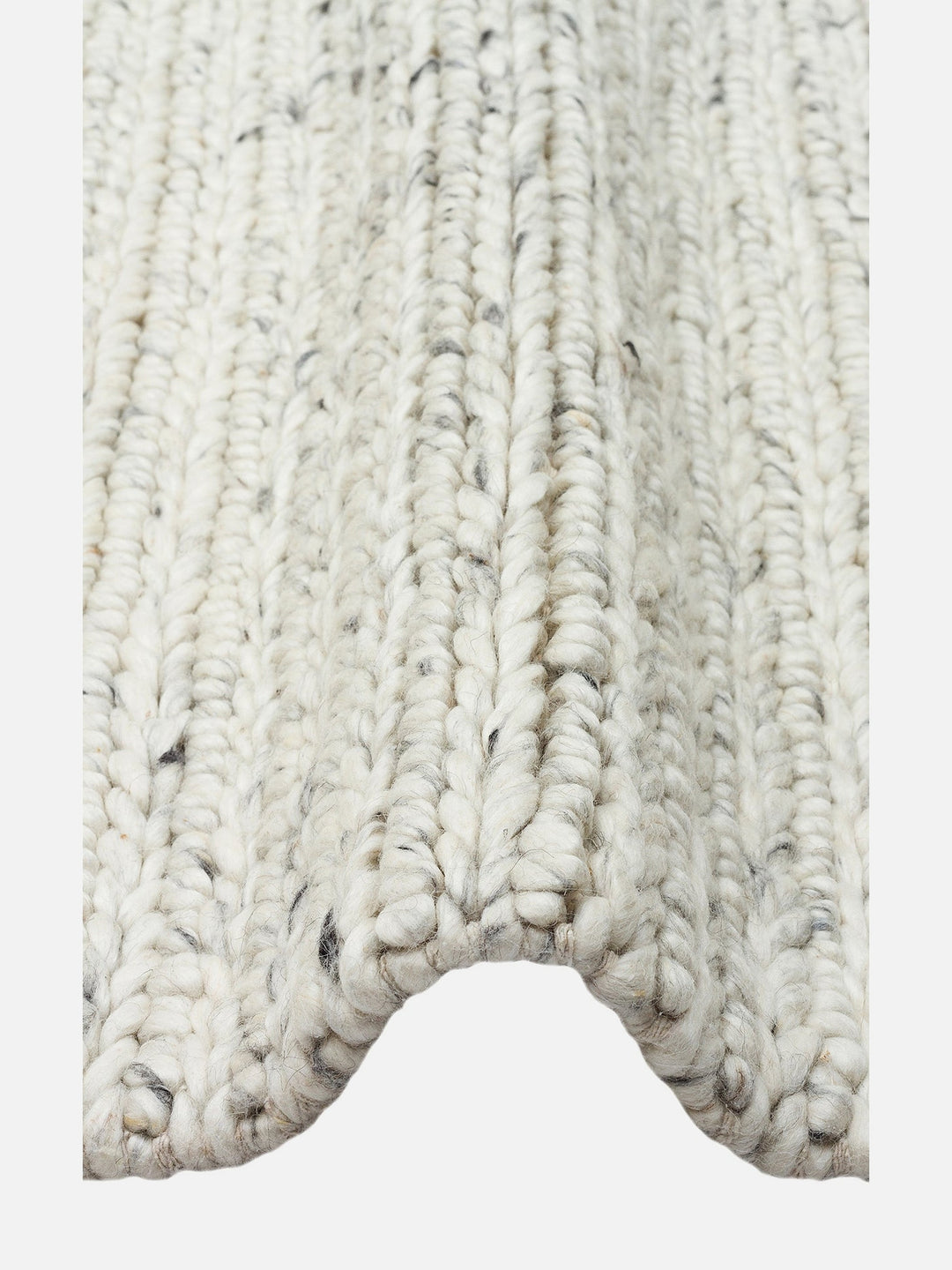 Woolstar %100 Naturel Kazak Desenli Salon Oturma Odası Koridor Antre El Dokuma Örgü Halı 07 L.GREY - Carpetdocia
