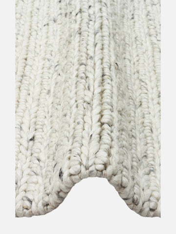 Woolstar %100 Naturel Kazak Desenli Salon Oturma Odası Koridor Antre El Dokuma Örgü Halı 07 L.GREY - Carpetdocia