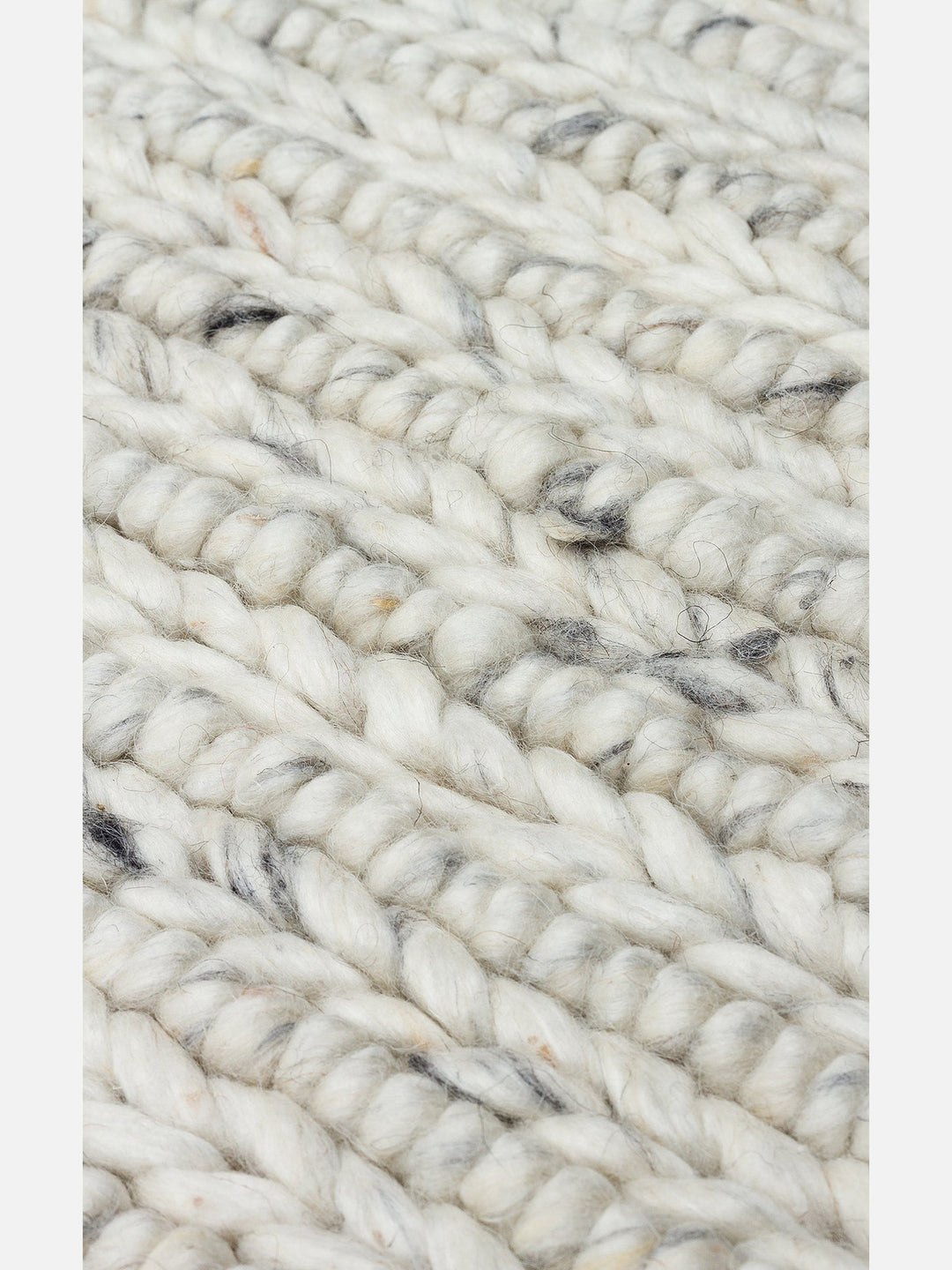 Woolstar %100 Naturel Kazak Desenli Salon Oturma Odası Koridor Antre El Dokuma Örgü Halı 07 L.GREY - Carpetdocia