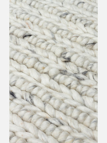 Woolstar %100 Naturel Kazak Desenli Salon Oturma Odası Koridor Antre El Dokuma Örgü Halı 07 L.GREY - Carpetdocia
